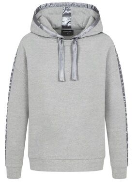 Marianna Déri Women's Satin-Trim Hooded Sweatshirt